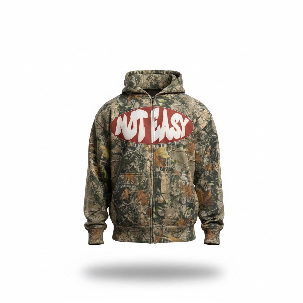 Camo Oval Zip